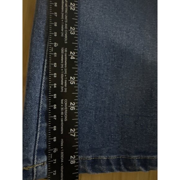 Blue Spice Y2K Wide Leg Jeans Size 13 Low Rise Loose Fit Baggy 2000s Denim - Picture 9 of 9